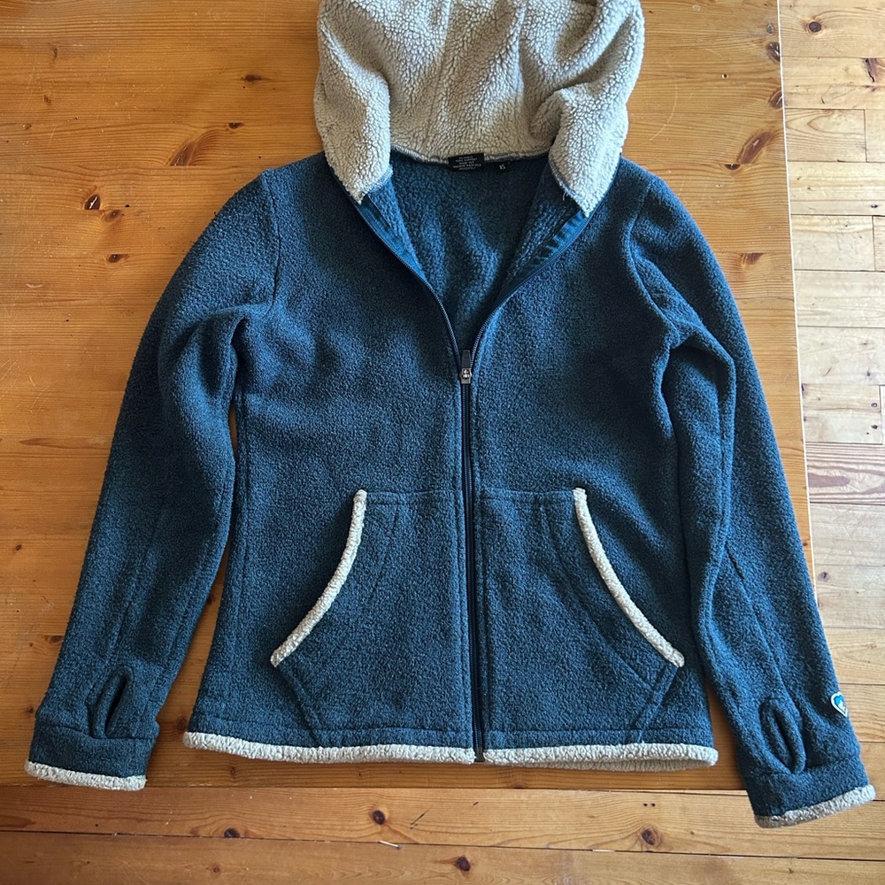 Kuhl Women's Fleece Jacket - Navy and Cream